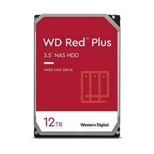 Western Digital WD Red Plus NAS, 12 TB, 5400rpm, 3,5" - Hard-drive WD120EFBX