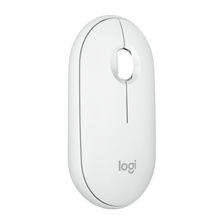 Logitech Pebble Mouse 2 M350s BT, balta - Bezvadu datorpele