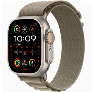 Apple Watch Ultra 2, 49 mm, Alpine Loop, Large, bēša/pelēka - Viedpulkstenis MRF03EL/A