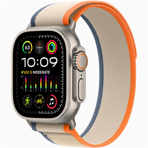 Apple Watch Ultra 2, 49 mm, Trail Loop, M/L, oranža/bēša - Viedpulkstenis MRF23EL/A