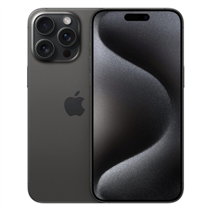 Apple iPhone 15 Pro Max, 512 GB, melna - Viedtālrunis MU7C3PX/A