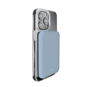 Puro Slim Power Mag, 4000 mAh, MagSafe, zila - iPhone portatīvais barošanas avots