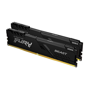 Kingston Fury beast, 16 ГБ, 3200 МГц, DDR4 - Память RAM KF432C16BBK2/16