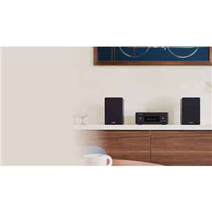 Denon CEOL N12 DAB, CD, BT, WiFi, AirPlay 2, melna - Pastiprinātājs