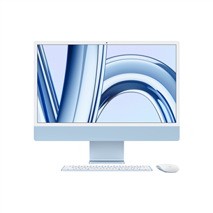 Apple iMac 24" (2023), M3 8C/8C, 8 GB, 256 GB, ENG, zila - Dators MQRC3ZE/A
