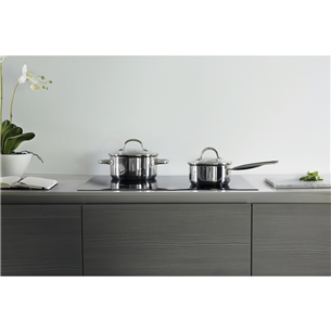 Whirlpool, width 86 cm, black - Built-in induction hob