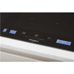 Whirlpool, width 86 cm, black - Built-in induction hob