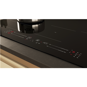 Whirlpool, width 77 cm, black - Built-in induction hob