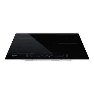 Whirlpool, width 77 cm, black - Built-in induction hob