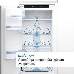 Bosch, Series 2, NoFrost, 260 L, 178 cm - Built-in refrigerator