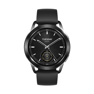 Xiaomi Watch S3, melna - Viedpulkstenis BHR7874GL