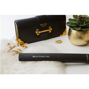 GA.MA Bella Ceramic Shine, black - Straightener