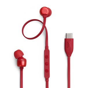 JBL Tune 310C USB-C, sarkana - Austiņas