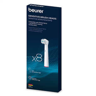 Beurer Sensitive, 8 pcs, white - Spare brushes