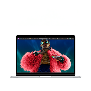 Apple MacBook Air 13'' (2024), M3 8C/8C, 8 GB, 256 GB, SWE, sudraba - Portatīvais dators