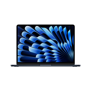 Apple MacBook Air 13'' (2024), M3 8C/8C, 8 GB, 256 GB, ENG, melna - Portatīvais dators MRXV3ZE/A