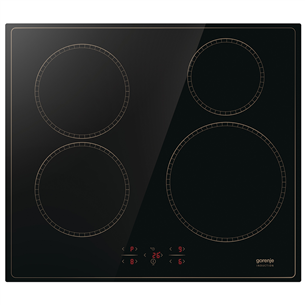 Gorenje, platums 59.5 cm, bez rāmja, melna - Iebūvējama indukcijas plīts virsma GI6401CLBSC