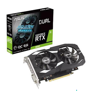 Asus, NVIDIA GeForce RTX 3050, 6 GB GDDR6, 96 bit - Grafiskā karte 4711387470633