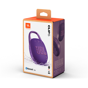 JBL Clip 5, purple - Portable Wireless Speaker