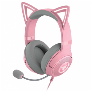 Razer Kraken Kitty V2, rozā - Austiņas ar mikrofonu RZ04-04730200-R3M1