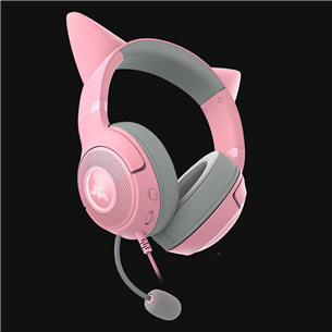 Razer Kraken Kitty V2, rozā - Austiņas ar mikrofonu