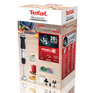 Tefal Quickchef+, 1000 Вт, нерж. сталь - Погружной блендер