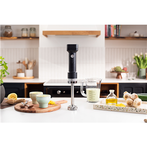 KitchenAid Go, with battery, matte black - Cordless hand blender set