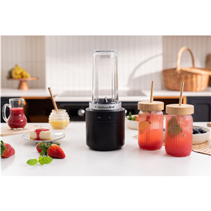 KitchenAid Go, with battery, matte black - Cordless mini blender