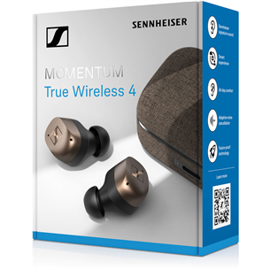 Sennheiser MOMENTUM True Wireless 4, aktīvā trokšņu slāpēšana, melna - Bezvadu austiņas