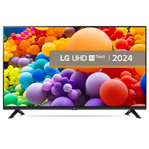 LG UT73, 50'', 4K UHD, LED LCD, melna - Televizors