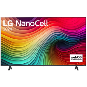 LG NANO82, 55", 4K UHD, LED LCD, NanoCell, melna - Televizors 55NANO82T3B.AEU