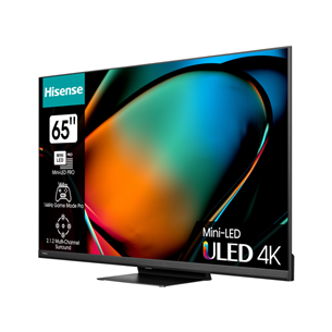 Hisense U8KQ, 65'', 4K UHD, Mini-LED, melna - Televizors