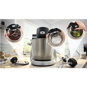 Bosch, Series 6, 1600 W, melna - Virtuves kombains