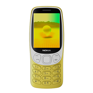 Nokia 3210 4G, Dual SIM, zelta - Mobilais telefons 1GF025CPD4L01