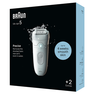 Braun Silk epil 5, Wet & Dry, white - Epilator