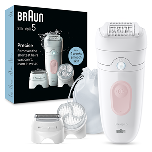 Braun Silk epil 5, Wet & Dry, balta - Epilators