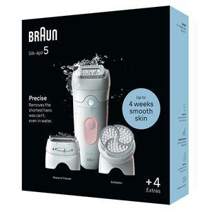 Braun Silk epil 5, Wet & Dry, balta - Epilators