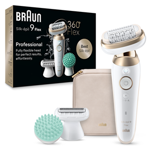 Braun Silk epil 9 Flex, белый - Эпилятор