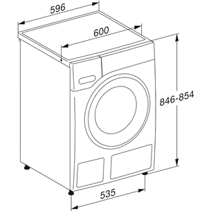 Miele, 125 Edition, 8 kg, dziļums 60 cm, 1400 apgr/min. - Veļas mazgājamā mašīna ar priekšējo ielādi