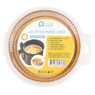 Amber Paper, 20 x 4.5 cm - Paper liners for air fryer