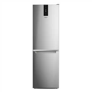 Whirlpool, NoFrost, 335 L, augstums 192 cm, nerūsējošā tērauda - Ledusskapis W7X83TMX