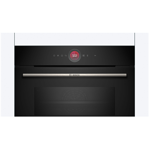 Bosch, Series 8, 45 L, black - Built-in compact oven