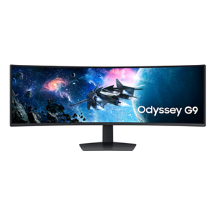 Samsung Odyssey G9, 49'', izliekts, DQHD, LED VA, 240 Hz, melna - Monitors LS49CG950EUXEN