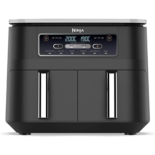 Ninja Foodi Dual Zone, 7.6 L, 2400 W, melna - Karstā gaisa friteris