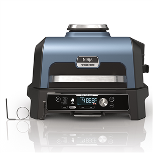 Ninja Woodfire Pro Connect XL, blue/black - Electric BBQ Grill & Smoker