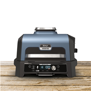 Ninja Woodfire Pro Connect XL, blue/black - Electric BBQ Grill & Smoker