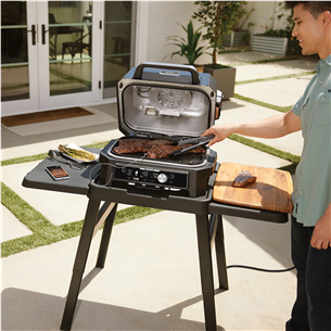 Ninja Woodfire Pro Connect XL, blue/black - Electric BBQ Grill & Smoker