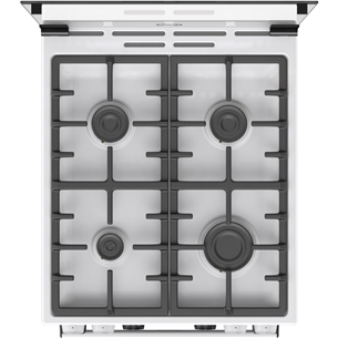 Gorenje, 70 л, ширина 50 см, белый - Газовая плита с электрической духовкой