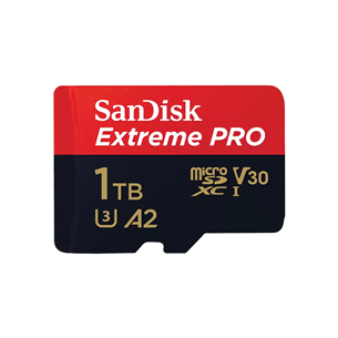 Sandisk Extreme Pro UHS-I, 1 TB, microSDXC, melna - Atmiņas karte SDSQXCD-1T00-GN6MA