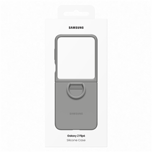 Samsung Silicone case, Galaxy Flip6, серый - Силиконовый чехол